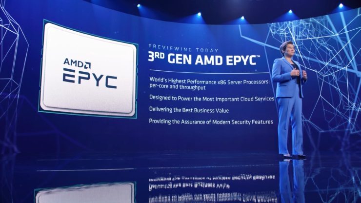 AMD EPYC 7643 48 核 CPU 跑分曝光：性能超英特尔至强 8276 双路平台,第1张